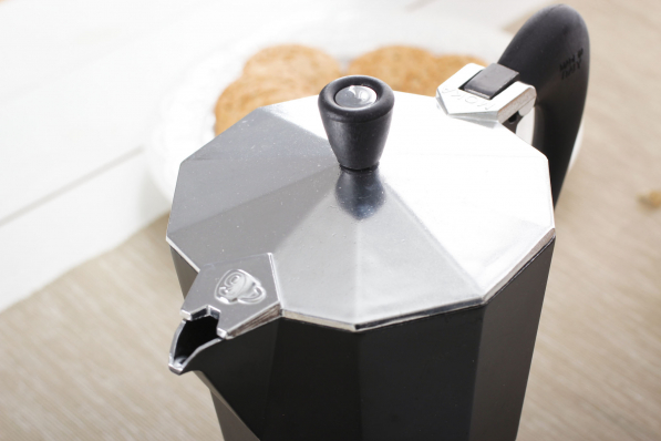 Włoska kawiarka aluminiowa ciśnieniowa GAT FASHION - kafetiera na 9 filiżanek espresso (9 tz)