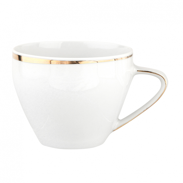 Filiżanka do kawy i herbaty porcelanowa MARIAPAULA MODERNA GOLD 250 ml