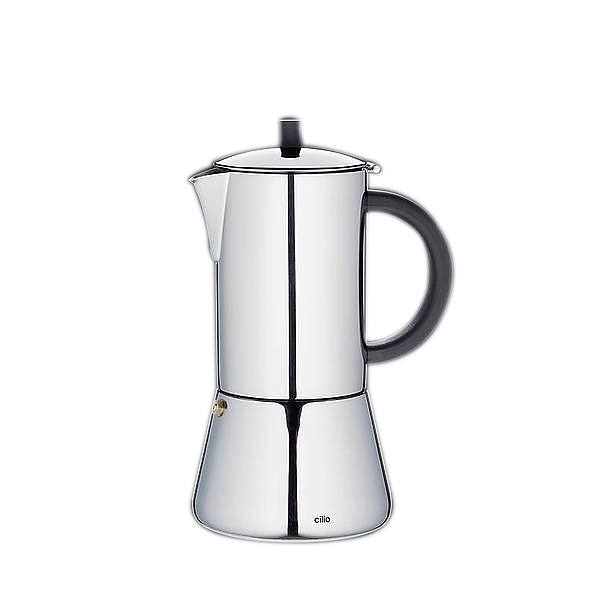 Kawiarka stalowa ciśnieniowa CILIO FIGARO - kafetiera na 2 filiżanki espresso (2 tz)