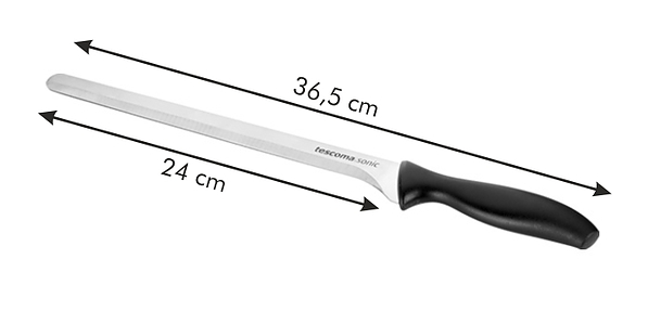 TESCOMA Sonic 24 cm - nóż do wędlin ze stali nierdzewnej