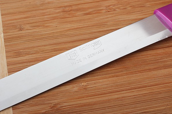 Nóż do wędlin ze stali nierdzewnej WURST 17,5 cm MIX KOLORÓW