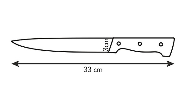 TESCOMA Home Profi Dell 20 cm - nóż do porcjowania ze stali nierdzewnej