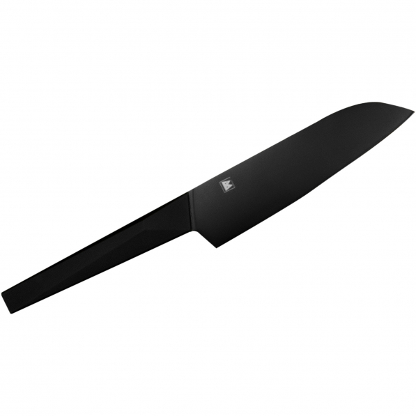 SATAKE Blake 17 cm czarny - nóż japoński Santoku ze stali nierdzewnej