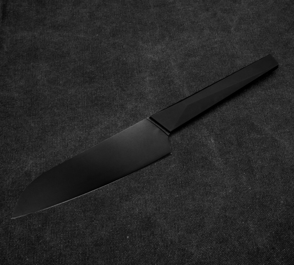 SATAKE Blake 17 cm czarny - nóż japoński Santoku ze stali nierdzewnej