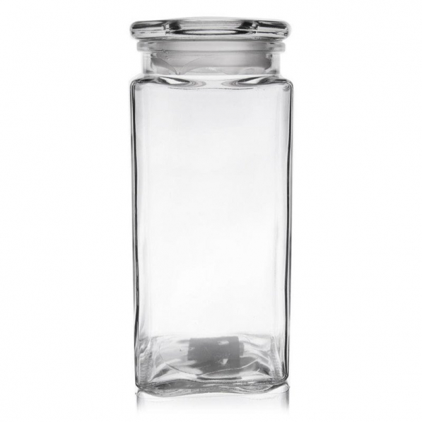 Słoik ozdobny szklany z pokrywką GLASS 1,8 l