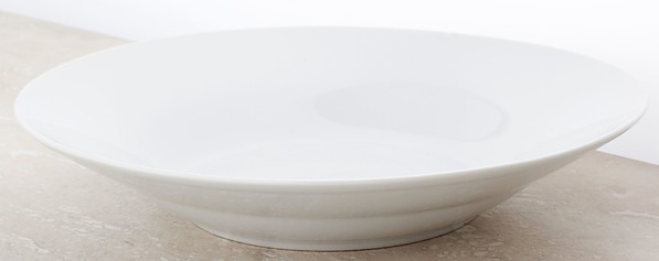 Talerz obiadowy głęboki ceramiczny CLASSIC BIAŁY 24 cm