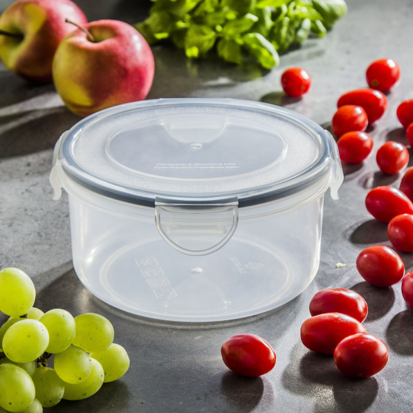TESCOMA Freshbox 0,8 l - pojemnik na żywność hermetyczny plastikowy okrągły