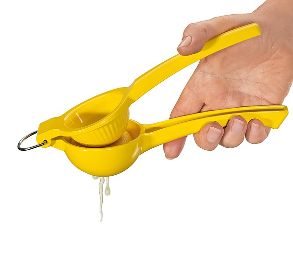 CILIO Limona żółta - wyciskarka do cytryn ręczna stalowa 
