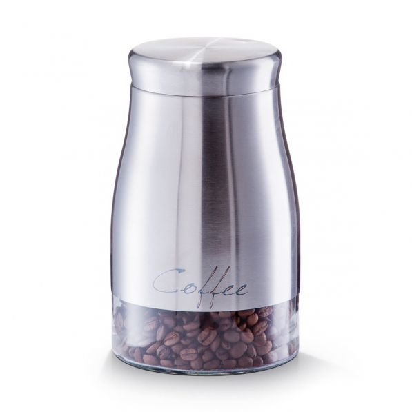 ZELLER Steel Coffee 1,3 l - puszka / pojemnik na kawę ze stali nierdzewnej