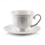 Filiżanka do kawy i herbaty porcelanowa ze spodkiem AFFEK DESIGN HELLA 250 ml