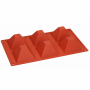 SILIKOMART Classic Piramidki terakota - forma do monoporcji silikonowa