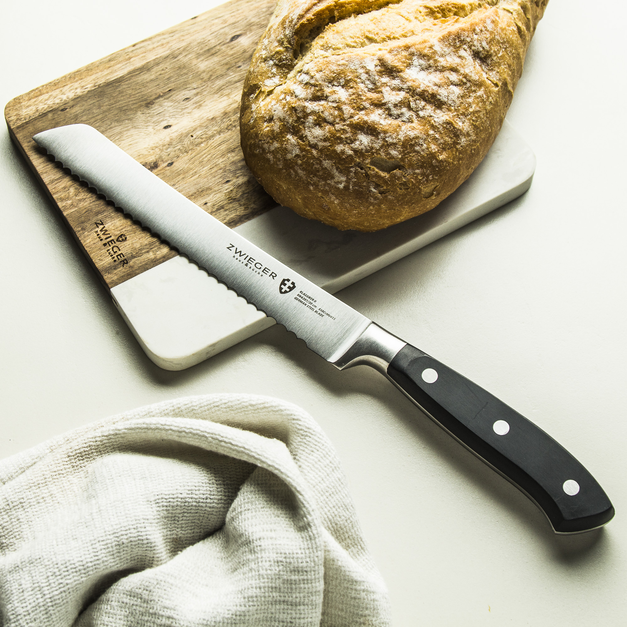 IEGER Klassiker nóż do krojenia chleba i pieczywa