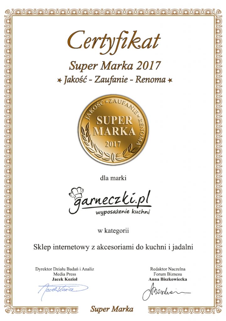 Certyfikat Super Marka 2017