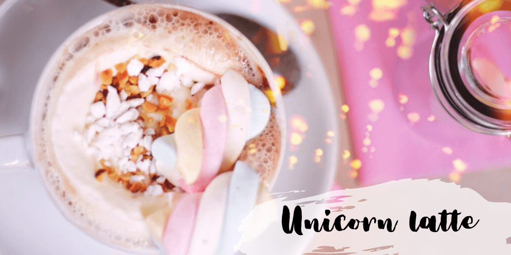 Unicorn latte - przepis na kolorową kawę
