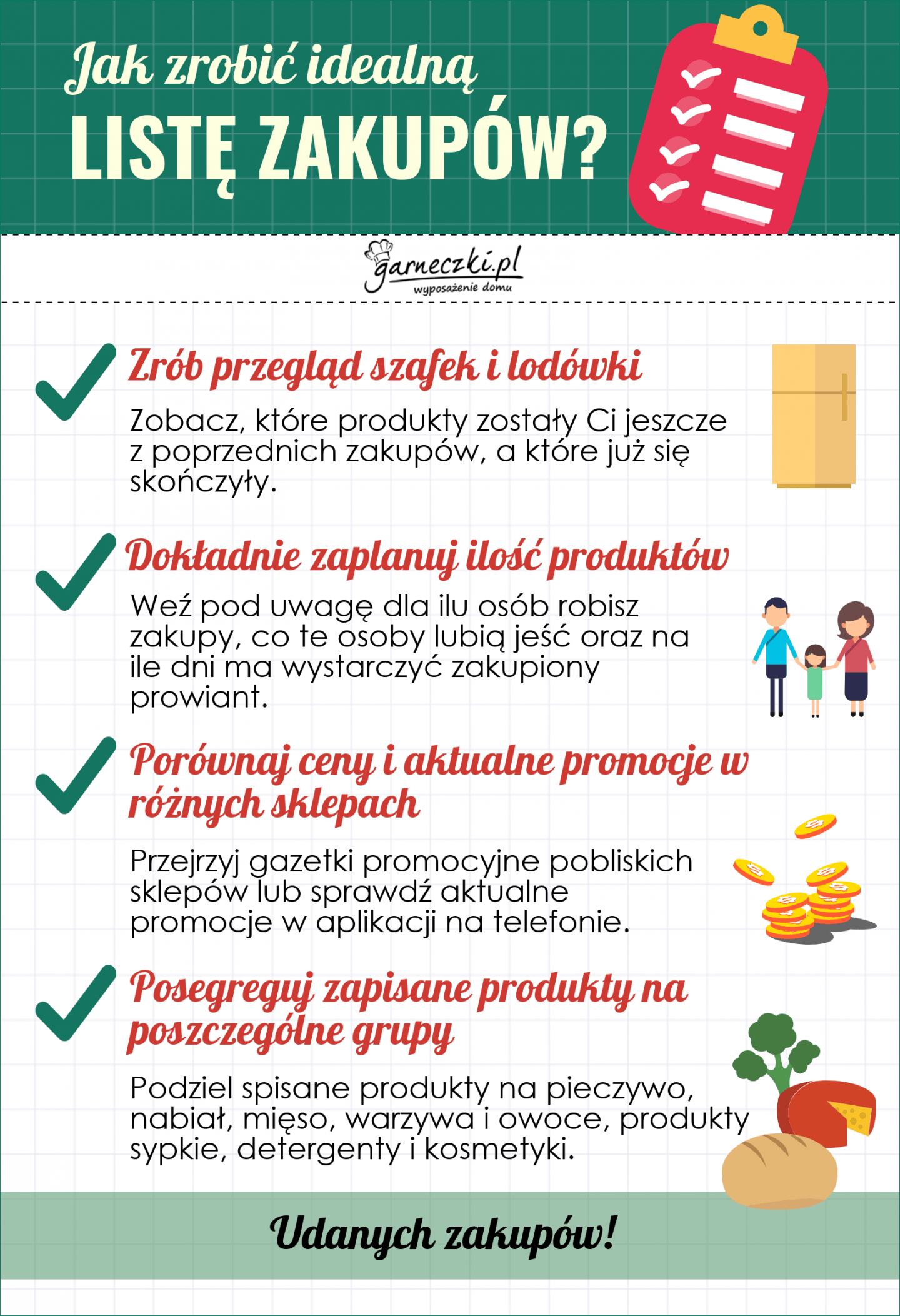 Lista Zakupów Do 6 Klasy 4 wskazówki, jak zrobić idealną listę zakupów spożywczych | Garneczki