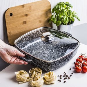 Garnek aluminiowu z pokrywką i powłoką ceramiczną Konighoffer Kingstone