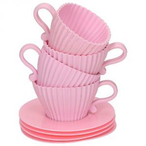 Foremki do muffinek silikonowe Cupcakes Babypink