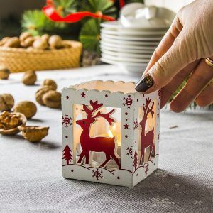 Świecznik świąteczny Tealight Jeleń