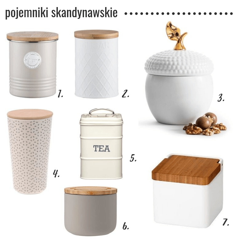 Pojemniki kuchenne skandynawskie