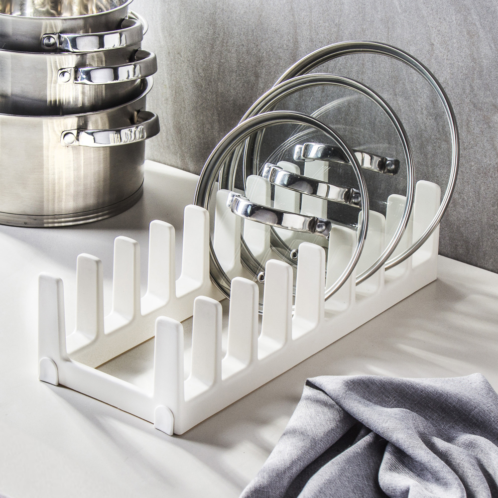 Fantasierijk Horizontaal spanning TESCOMA Flexi Space 37 x 15 cm biały - stojak na pokrywki plastikowy | Garneczki.pl Fantasierijk Horizontaal spanning TESCOMA Flexi Space 37 x 15 cm biały - stojak na pokrywki plastikowy | Garneczki.pl