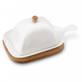 Maselniczka porcelanowa z podstawką KONIGHOFFER CERAMIC