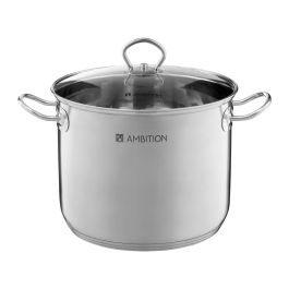AMBITION Acero 22 l - garnek gastronomiczny ze stali nierdzewnej z pokrywką