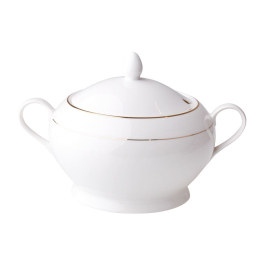 AMBITION Aura Gold 2,8 l - waza do zupy porcelanowa