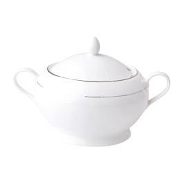 AMBITION Aura Silver 2,8 l - waza do zupy porcelanowa