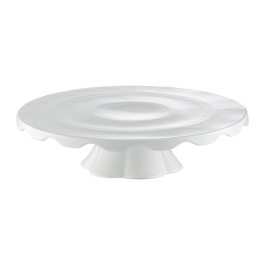 AMBITION Crema 30 cm - patera stała na ciasto porcelanowa