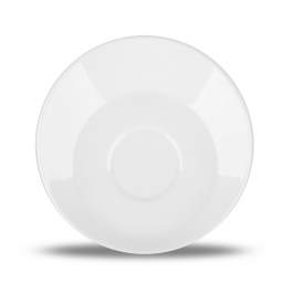 AMBITION Fala 15 cm biały - talerzyk / spodek porcelanowy