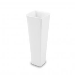 AMBITION Fala 16,5 cm biały - wazon na kwiaty porcelanowy