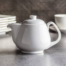 AMBITION Salsa 0,45 l biały - dzbanek do herbaty i kawy porcelanowy