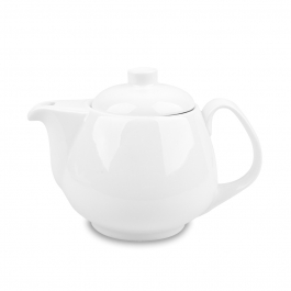 AMBITION Salsa 0,45 l biały - dzbanek do herbaty i kawy z zaparzaczem porcelanowy