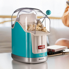 ARIETE Party Time Popcorn Popper Top 09 2958/01 1100 W turkusowe - urządzenie do popcornu 