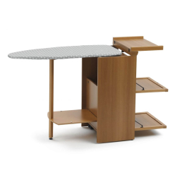ARREDAMENTI Stiromobile 153 x 55 cm - szafka z deską do prasowania drewniana