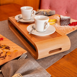 ARTELEGNO VASD 37 x 15 cm - taca do serwowania z drewna bukowego