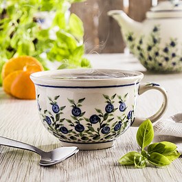 BOLESŁAWIEC GU-775 DEK. 1208 220 ml - filiżanka do kawy i herbaty ceramiczna