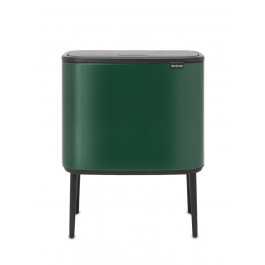 BRABANTIA Bo Touch Bin 36 l ciemnozielony - kosz na śmieci ze stali nierdzewnej