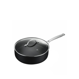 BRABANTIA Chrome 24cm patelnia głęboka nieprzywierająca z pokrywką