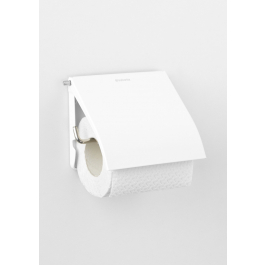 BRABANTIA Classic biały - uchwyt na papier toaletowy ze stali nierdzewnej