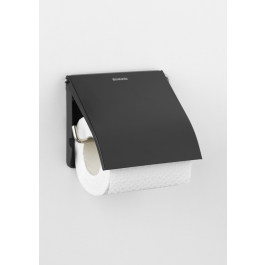 BRABANTIA Classic czarny - uchwyt na papier toaletowy ze stali nierdzewnej