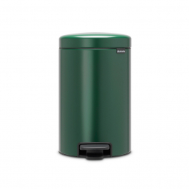 BRABANTIA Newicon 12 l ciemnozielony - kosz na śmieci ze stali nierdzewnej