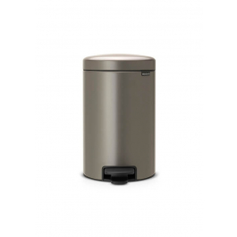 BRABANTIA Newicon brązowy 12 l (113628) - kosz na śmieci ze stali nierdzewnej z pedałem
