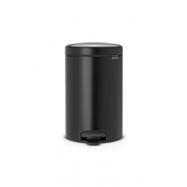 BRABANTIA Newicon czarny 12 l (113802) - kosz na śmieci ze stali nierdzewnej z pedałem