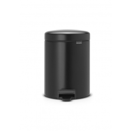 BRABANTIA Newicon czarny 5 l (112928) - kosz na śmieci do łazienki z pedałem ze stali nierdzewnej
