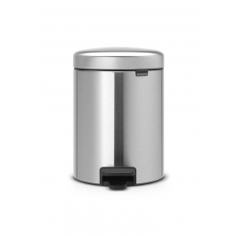 BRABANTIA Newicon Stalmat 5 l (112645) - kosz na śmieci do łazienki z pedałem ze stali nierdzewnej