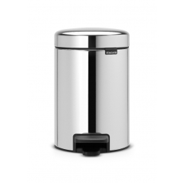 BRABANTIA Newicon Stalpol 3 l (113147) - kosz na śmieci do łazienki z pedałem ze stali nierdzewnej