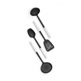 BRABANTIA Profile 2.0 Non Stick czarne 4 el. - przybory kuchenne nylonowe