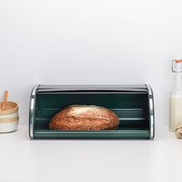 BRABANTIA Roll Top ciemnozielony - chlebak ze stali nierdzewnej