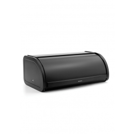 BRABANTIA Roll Top Bread matowy czarny - chlebak metalowy